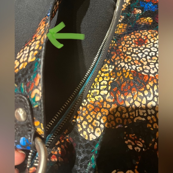 HOBO Bright & Light Genuine Leather Gabor Hydrangea Shoulder Bag Purse - Picture 15 of 15